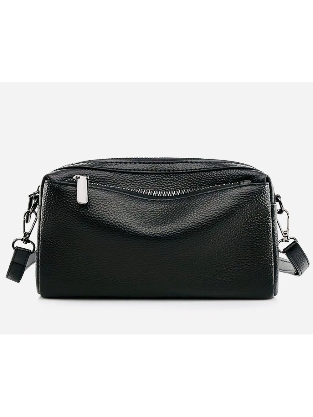 New - Elegant Soft Genuine Leather Retro Style Crossbody /Shoulder Bag -Black